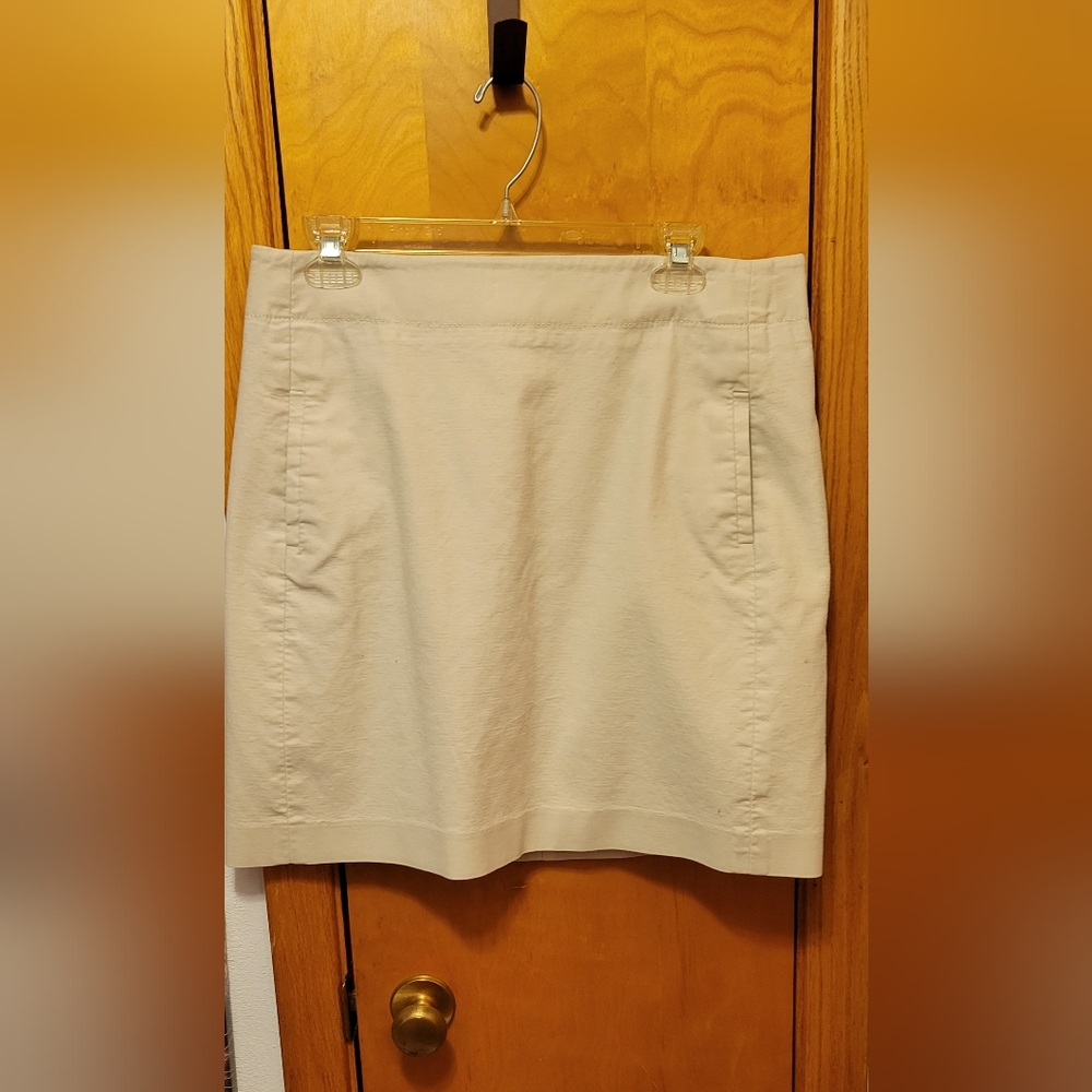 LOFT Tan Cotton Skirt